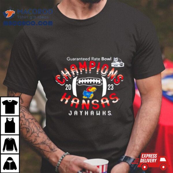 Kansas Jayhawks Football 2023 Guaranteed Rate Bowl Champions Shirt