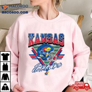 Kansas Jayhawks Helmet Triangle Vintage Tshirt