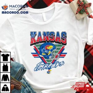 Kansas Jayhawks Helmet Triangle Vintage Tshirt