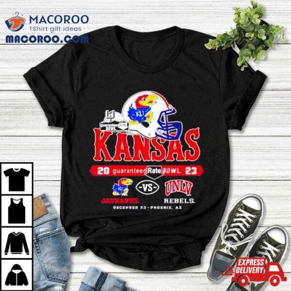 Kansas Jayhawks Vs Unlv Rebels 2023 Guaranteed Rate Bowl December 26 Shirt