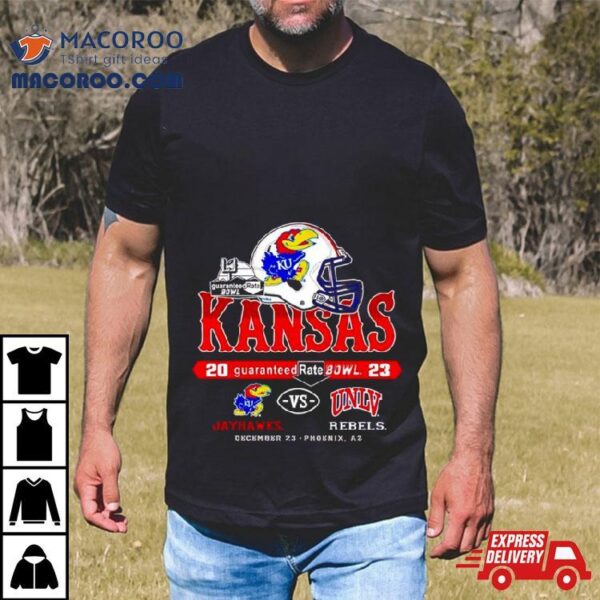 Kansas Jayhawks Vs Unlv Rebels Guaranteed Rate Bowl Dec 23 2023 Shirt