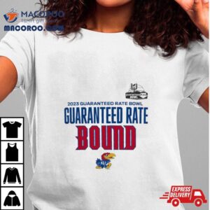 Kansas Jayhawks White Guaranteed Rate Bowl Bound Tshirt