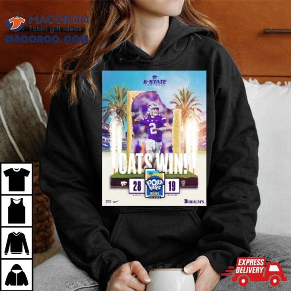 Kansas State Wildcats Defeated Nc State Wolfpacks To Get The 2023 Pop Tarts Bowl Champions Ncaa College Football T Shirt