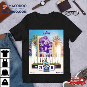 Kansas State Wildcats Defeated Nc State Wolfpacks To Get The Pop Tarts Bowl Champions Ncaa College Football Tshirt