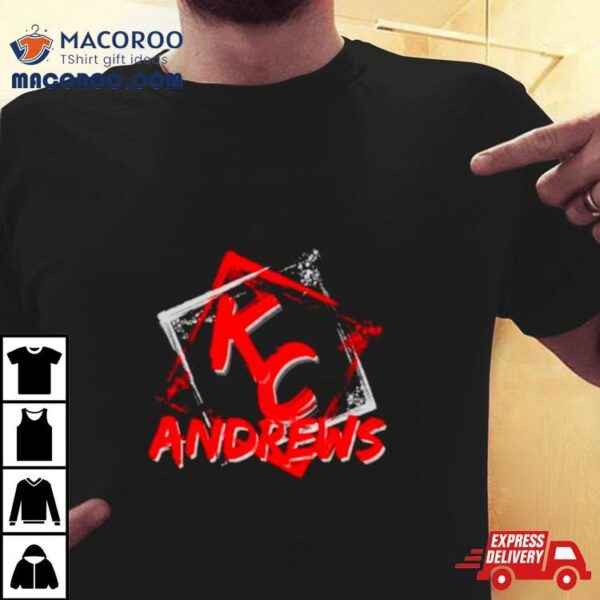 Kc Andrews Red White Graffiti Shirt