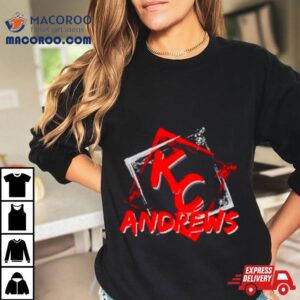 Kc Andrews Red White Graffiti Tshirt