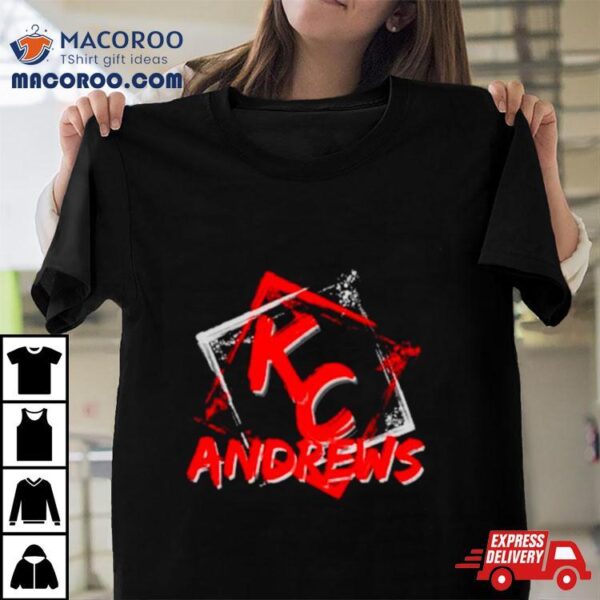 Kc Andrews Red White Graffiti Shirt