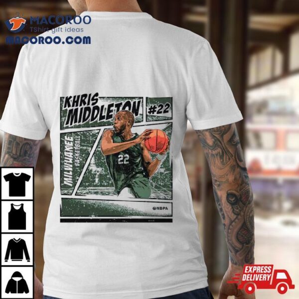 Khris Middleton Milwaukee Comic Slam Dunk Shirt