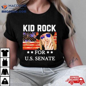 Kid Rock For U S Senate Us Flag Tshirt