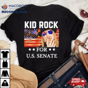 Kid Rock For U S Senate Us Flag Tshirt