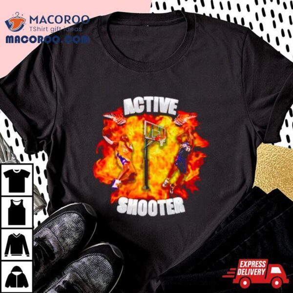 Kobe Bryant And Lebron James Active Shooter Shirt