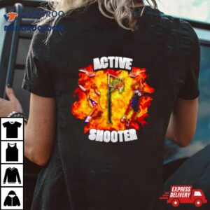 Kobe Bryant And Lebron James Active Shooter Tshirt