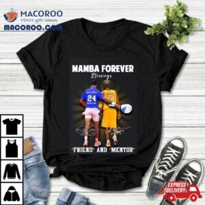 Kobe Bryant And Novak Djokovic Mamba Foreber Blessings Friend And Mentor Signatures Tshirt