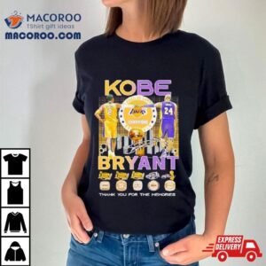 Kobe Bryant Los Angeles Lakers Thank You For The Memories Tshirt