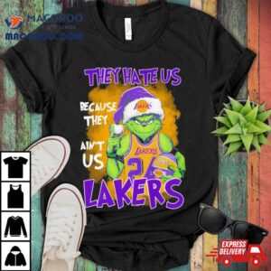 Kobe Bryant Santa Grinch They Hate Us Because They Ain T Us Los Angeles Laker Christmas Tshirt