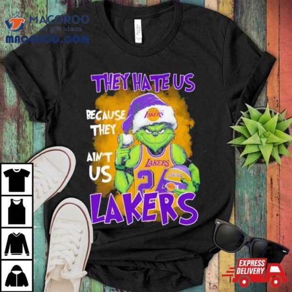 Kobe Bryant Santa Grinch They Hate Us Because They Ain’t Us Los Angeles Laker Christmas Shirt