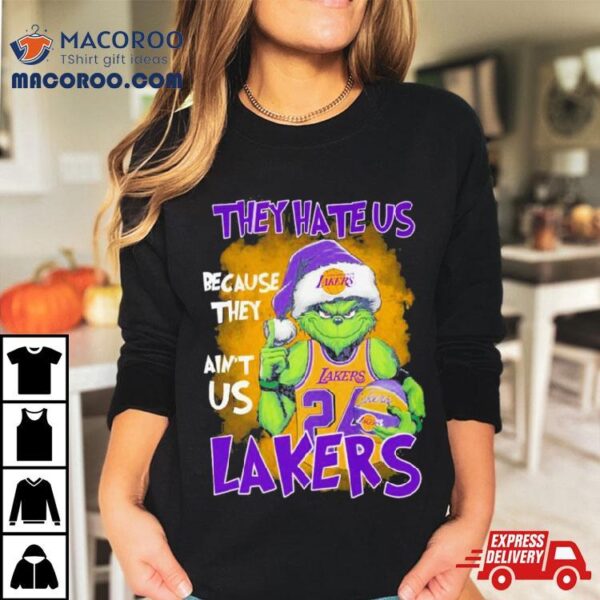 Kobe Bryant Santa Grinch They Hate Us Because They Ain’t Us Los Angeles Laker Christmas Shirt