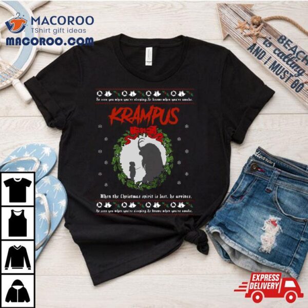 Krampus Ugly Christmas Pattern Shirt