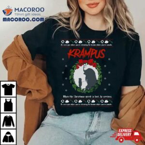 Krampus Ugly Christmas Pattern Tshirt