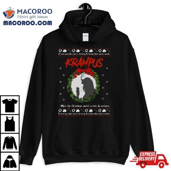 Krampus Ugly Christmas Pattern Shirt