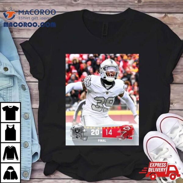 Las Vegas Raider Win 20 14 Kansas City Chiefs 2023 Christmas Game Final Score Shirt