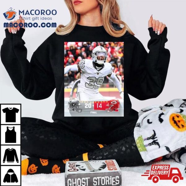 Las Vegas Raider Win 20 14 Kansas City Chiefs 2023 Christmas Game Final Score Shirt