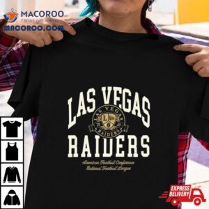 Las Vegas Raiders Letterman Classic American Football Conference National Football League Tshirt