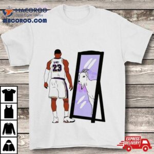 Lebron James Mirror Goat Basketball Lakers Shirt