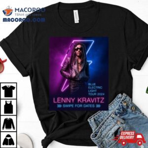 Lenny Kravitz Blue Electric Light Tour 2024 Signature Shirt