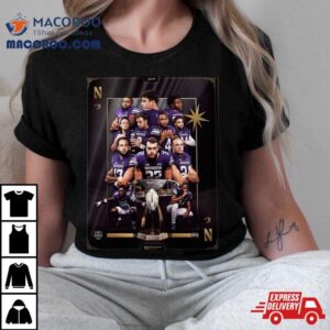 Line Up Northwestern Wildcats Football In The Srs Distribution Las Vegas Bowl Tshirt
