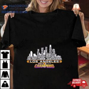 Los Angeles Lakers City Names In Season Tournament Champions Tshirt