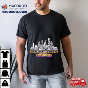 Los Angeles Lakers City Names In Season Tournament Champions Tshirt