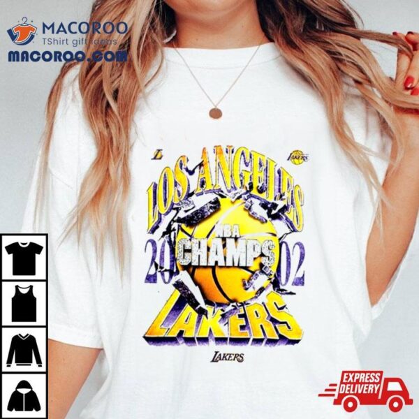 Los Angeles Lakers Explosive 2002 Nba Champs Shirt