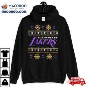 Los Angeles Lakers Holiday Ugly Christmas Tshirt