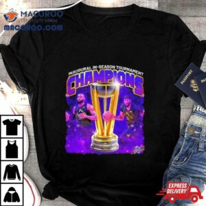 Los Angeles Lakers Lebron James And Anthony Davis Inaugural In Season Tournament Championship T Shirt