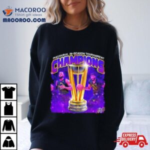 Los Angeles Lakers Lebron James And Anthony Davis Inaugural In Season Tournament Championship T Shirt