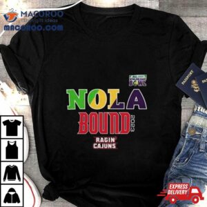 Louisiana Ragin Cajuns Rl Carriers New Orleans Bowl Logo Tshirt