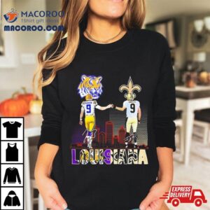 Louisiana Sports Teams Joe Burrow And Drew Brees Signatures Shirt 3 Louisiana Sports Teams Joe Burrow And Drew Brees Signatures Tshirt