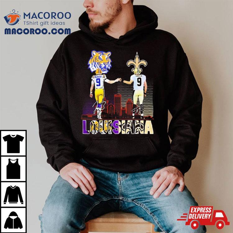 Louisiana Sports Teams Joe Burrow And Drew Brees Signatures Shirt Louisiana Sports Teams Joe Burrow And Drew Brees Signatures Shirt