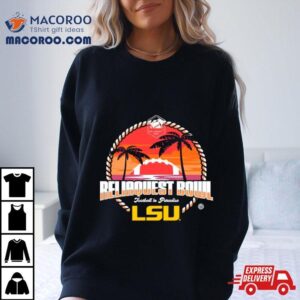 Lsu Tigers Reliaquest Bowl Football In Paradise Tshirt