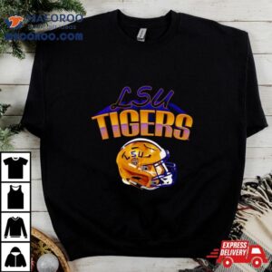 Lsu Tigers Football Glossy Helme Tshirt