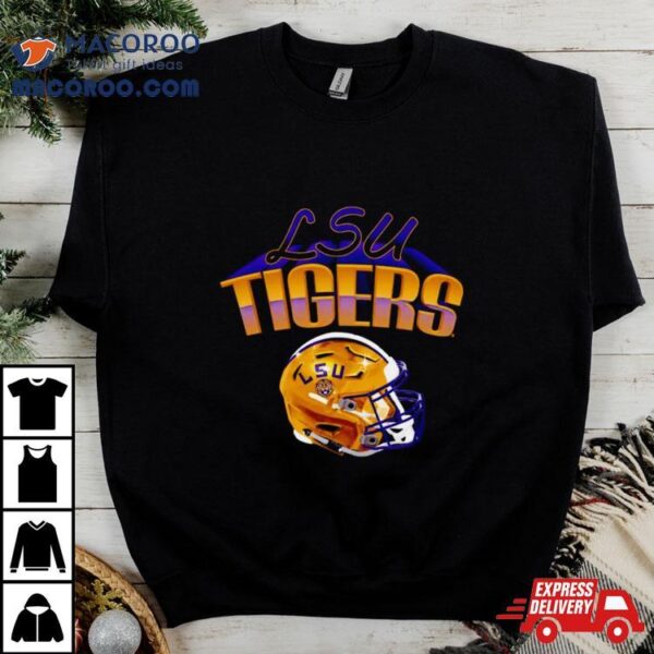 Lsu Tigers Football Glossy Helmet Shirt