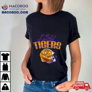 Lsu Tigers Football Glossy Helme Tshirt