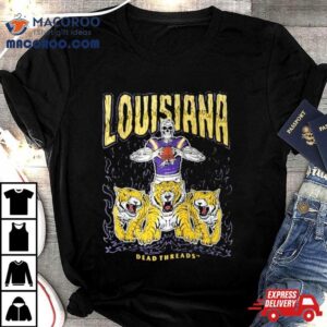 Lsu Tigers Football Skeleton Dead Threads Tshirt