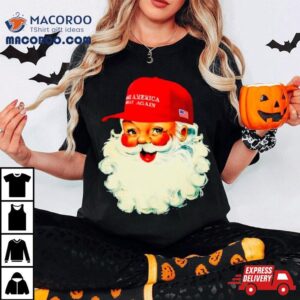 Maga Santa Screen Print High Heat Transfer Tshirt