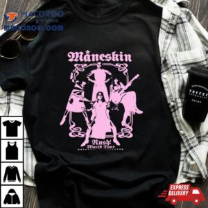 Maneskin Band Rush World Tour Tshirt