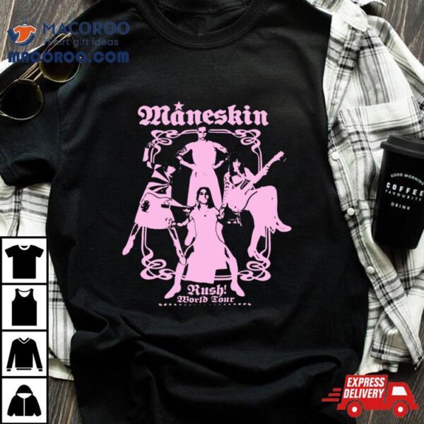 Maneskin Band Rush World Tour Shirt