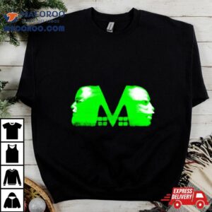 Mansionz M Faces Green Vintage Shirt