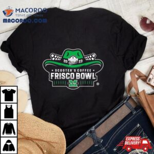 Marshall Thundering Herd Football Scooter S Coffee Frisco Bowl Tshirt