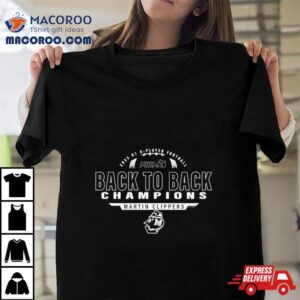 Martin Clippers Mhsaa Play Football D Back To Back Champions Tshirt